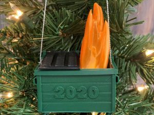 2020 Dumpster Fire Ornament | Million Dollar Gift Ideas