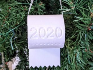 2020 Toilet Paper Roll Tree Ornament 1