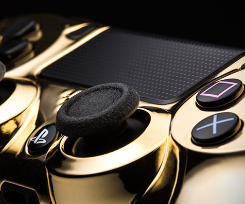 24k Gold Gaming Controllers 1