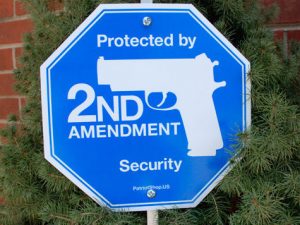 2nd Amendment Security Yard Sign | Million Dollar Gift Ideas