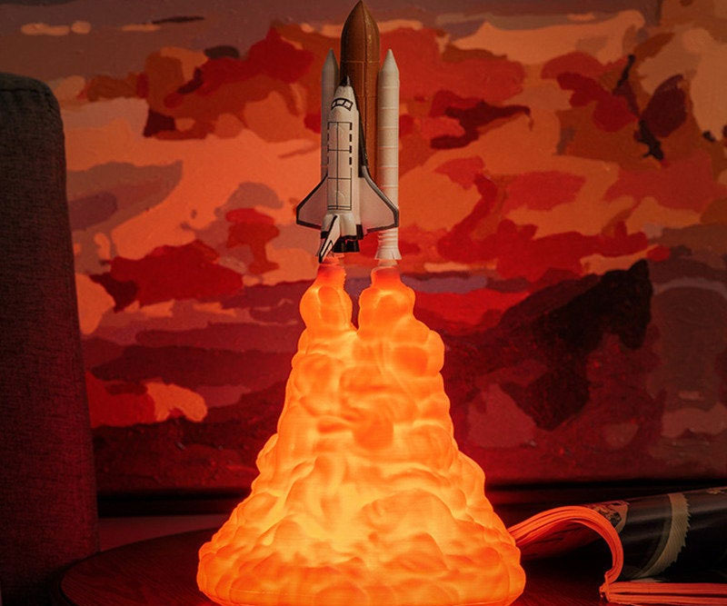 3d Printed Space Shuttle Lamp 1