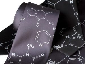 Addictive Molecules Silk Necktie | Million Dollar Gift Ideas