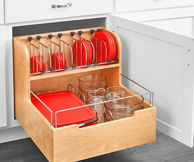 Adjustable Pull-Out Container Organizer