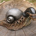 Alien Xenomorph Snail Sculpture