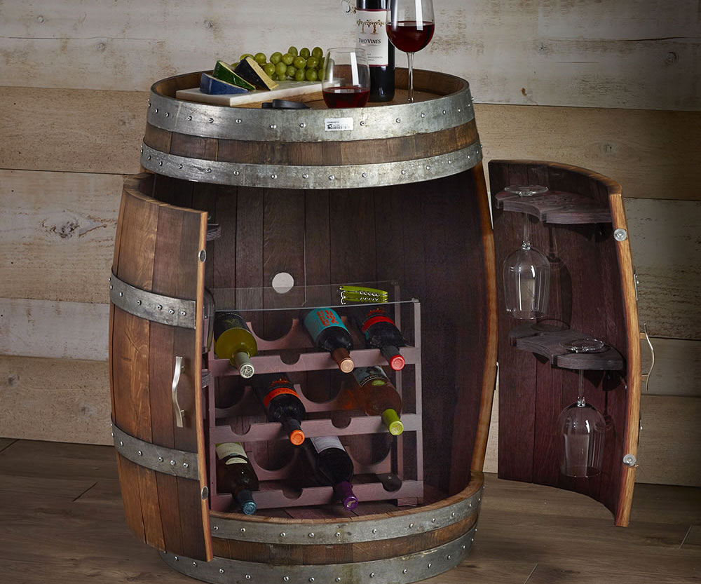 Authentic Wine Barrel Cabinet