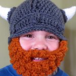 Baby Viking Hat Amp Beard Beanie 1