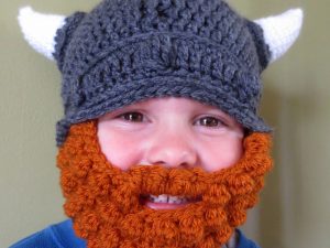 Baby Viking Hat Amp Beard Beanie 1