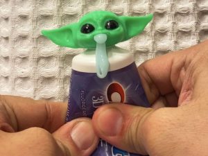 Baby Yoda Toothpaste Topper 1