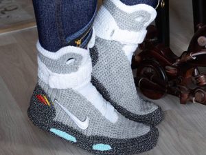 Back To The Future Knitted Slippers 1