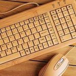 Bamboo Keyboard With Mouse