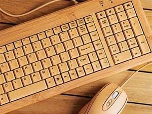 Bamboo Keyboard With Mouse | Million Dollar Gift Ideas