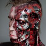 Battle Damaged Terminator Bust Prop 1