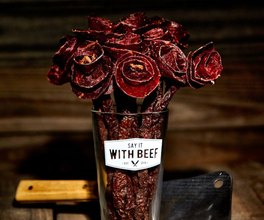 Beef Jerky Rose Bouquets 1
