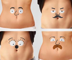 Belly Face Temporary Tattoos