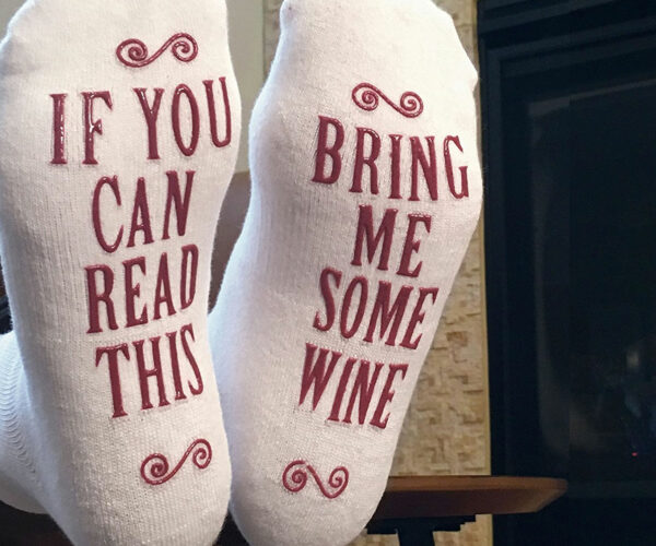 Bring Me Some Wine Socks