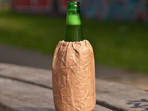 Brown Paper Bag Beer Koozie 1