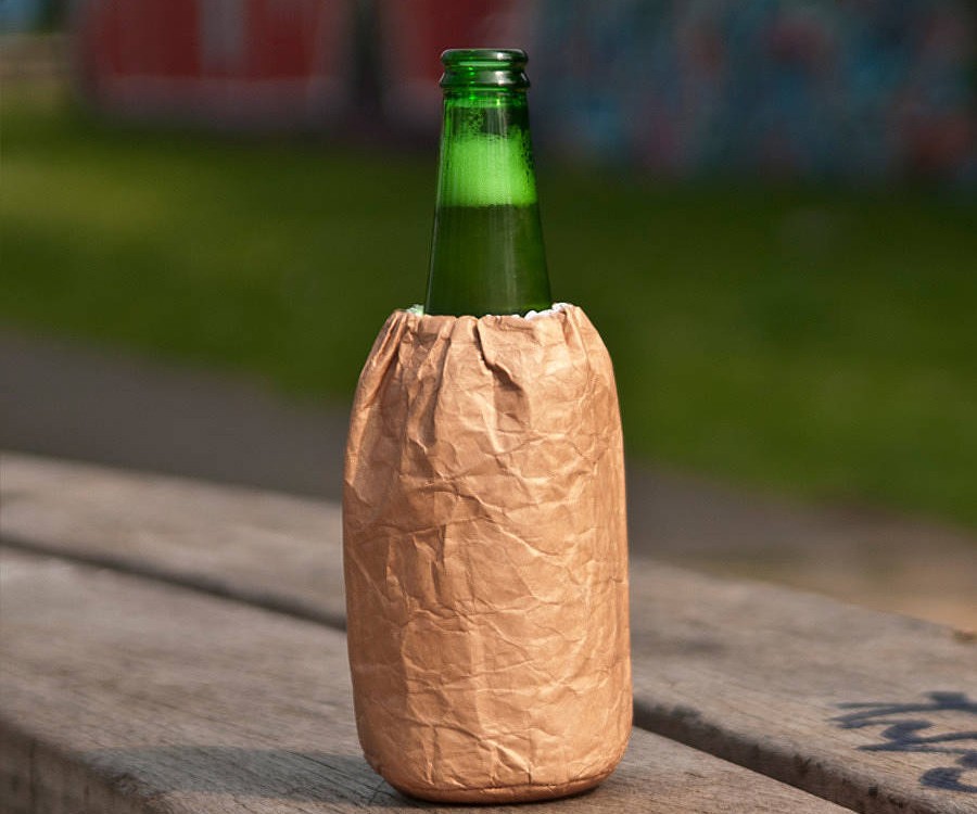 Brown Paper Bag Beer Koozie 1