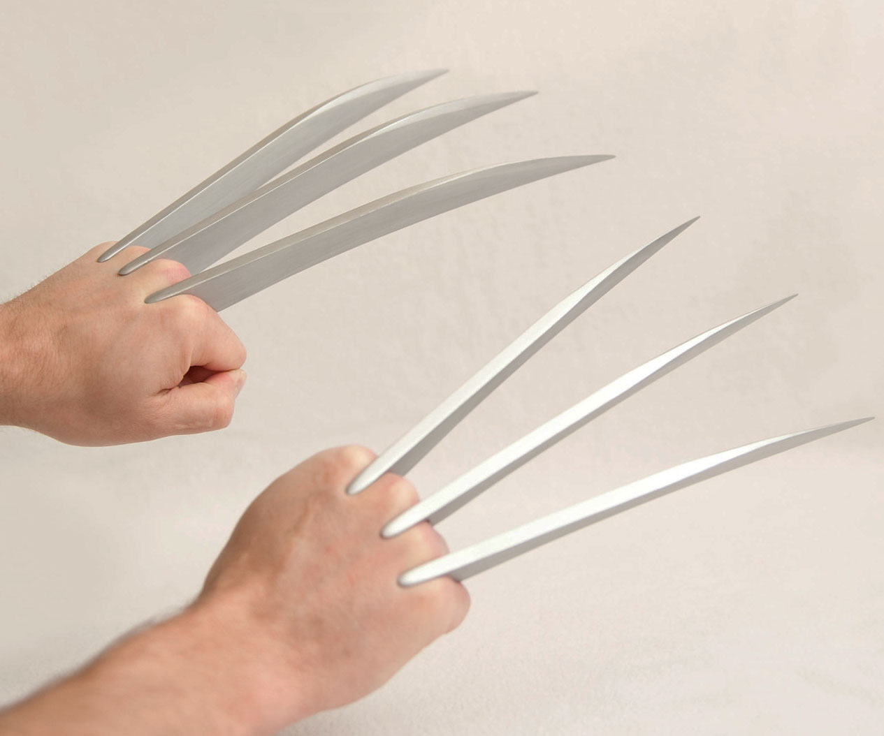 Brushed Metallic Wolverine Claws