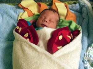 Burrito Baby Blanket 1