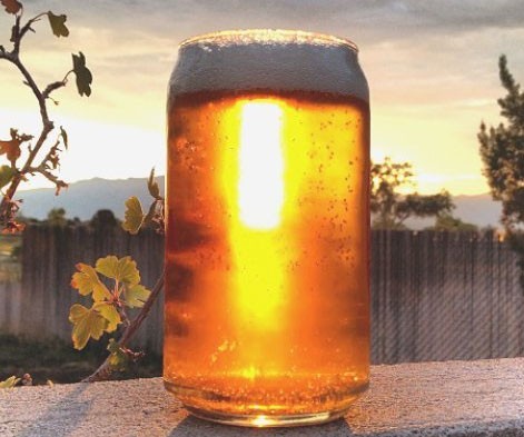 Can Shaped Beer Glass