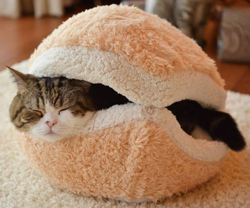 Cat Burger Pillow