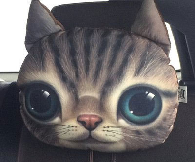 Cat Car Headrest Pillow 2