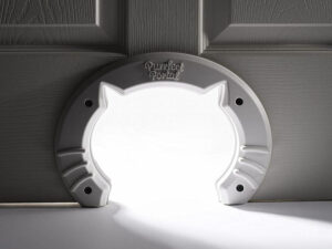 Cat Shaped Kitty Door 1
