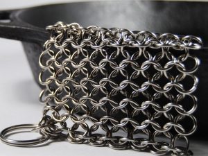 Chain Mail Cast Iron Scrubber | Million Dollar Gift Ideas