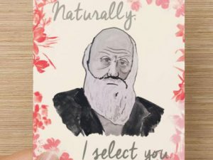 Charles Darwin Love Card | Million Dollar Gift Ideas
