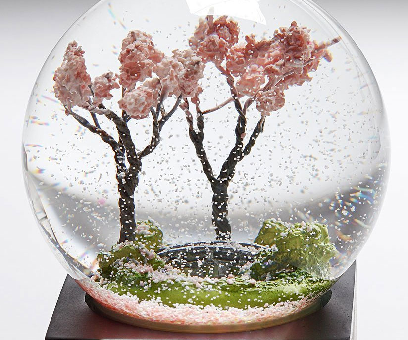 Cherry Blossom Tree Snow Globe
