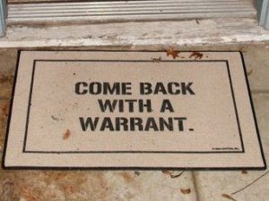 Come Back With A Warrant Doormat | Million Dollar Gift Ideas