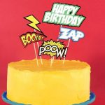 Comic Book Cake Toppers 1