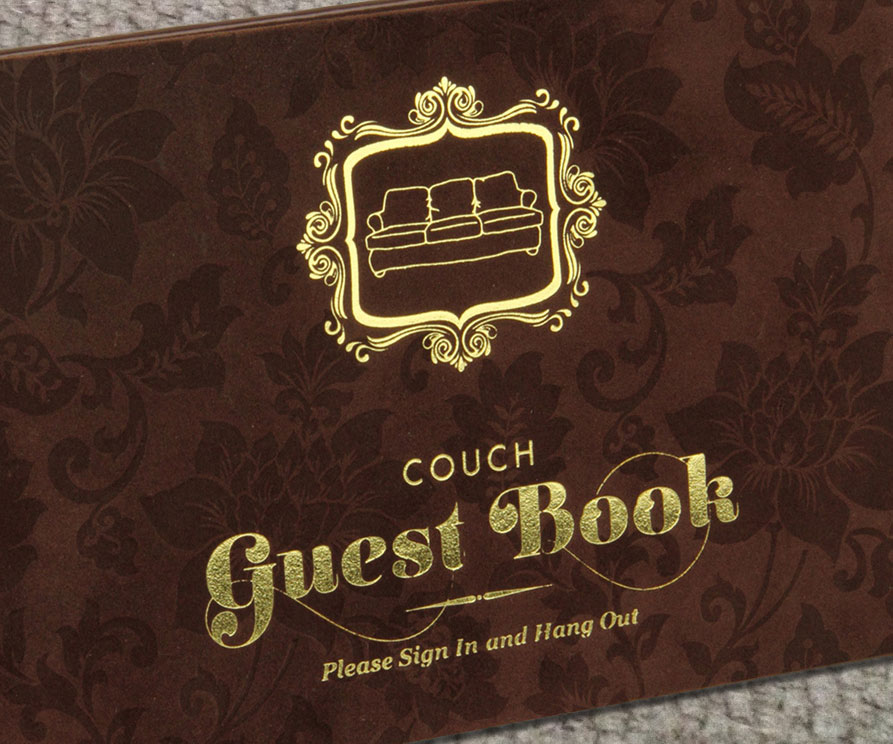 Couch Guest Book