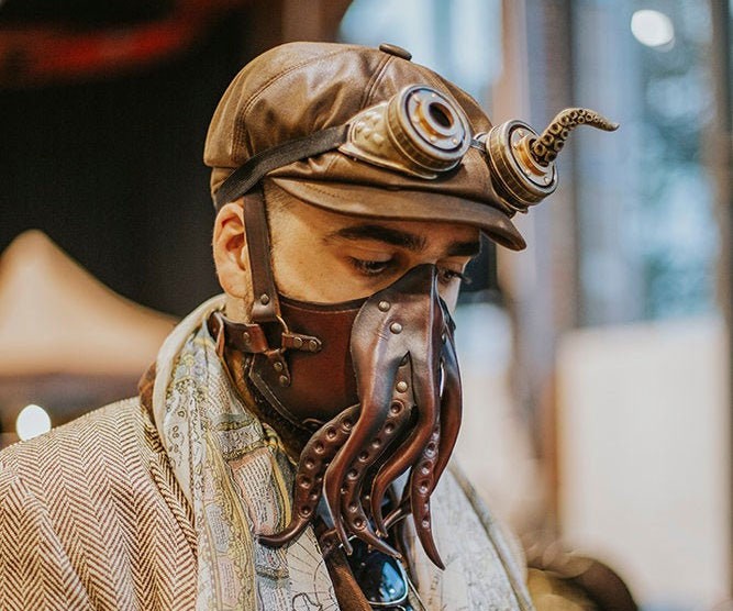 Cthulhu Leather Face Mask