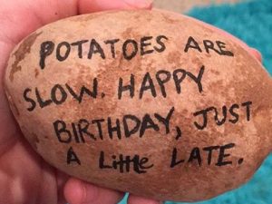 Custom Message Potato Parcel 1
