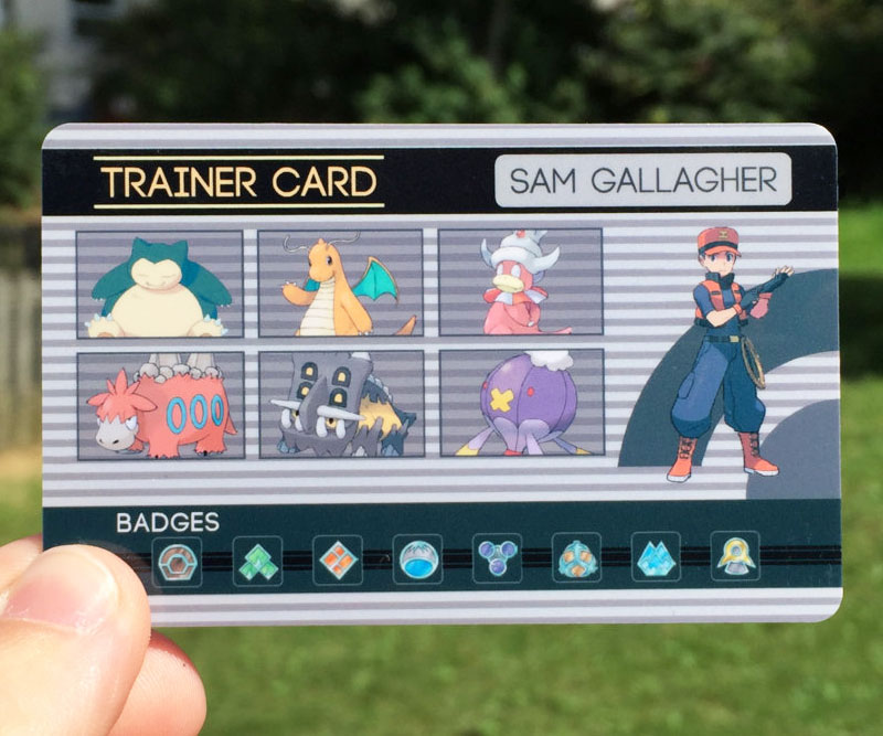Custom Pokemon Trainer Card