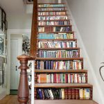 DIY 3D Bookshelf Stair Decals