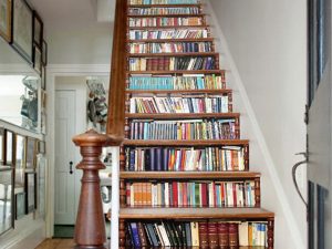 DIY 3D Bookshelf Stair Decals | Million Dollar Gift Ideas