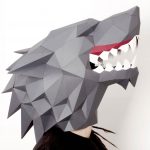DIY Direwolf Paper Mask