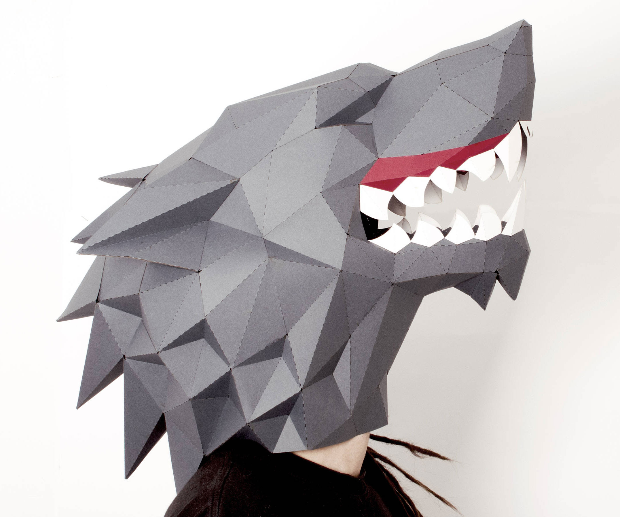 DIY Direwolf Paper Mask