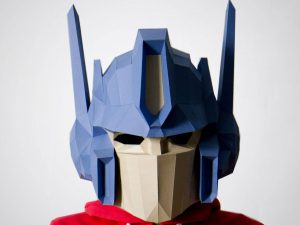 Diy Optimus Prime 3d Paper Mask 1