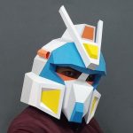 DIY Papercraft Gundam Helmet