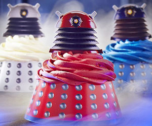 Dalek Cupcake Wraps and Toppers