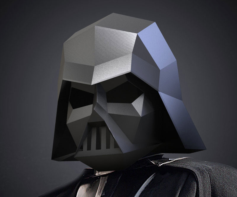 Darth Vader Paper Helmet