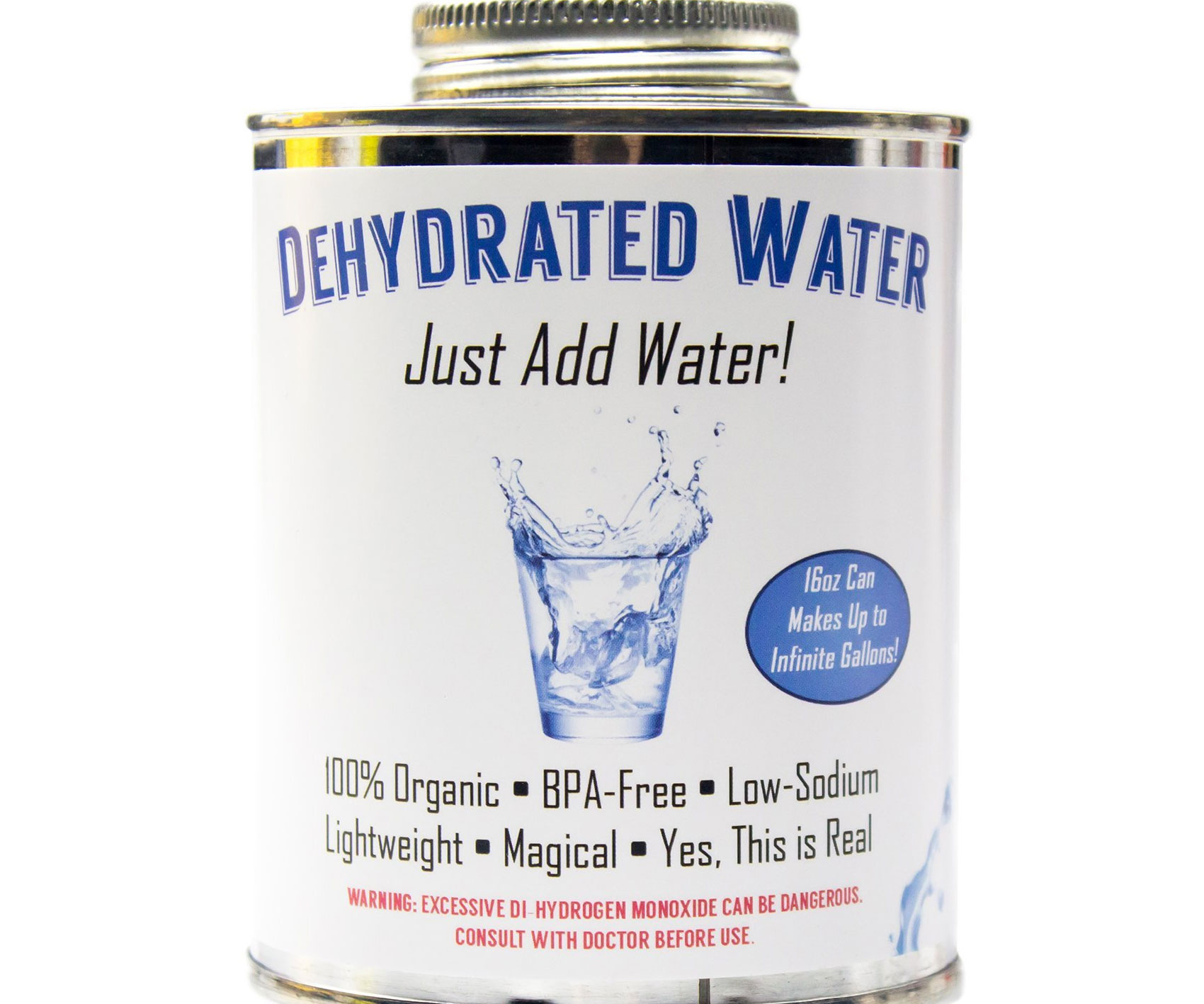 Dehydrated Water In A Can 1