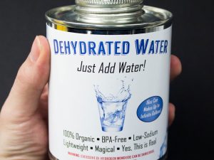 Dehydrated Water In A Can | Million Dollar Gift Ideas