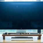 Desktop Wooden Keyboard Rack 1