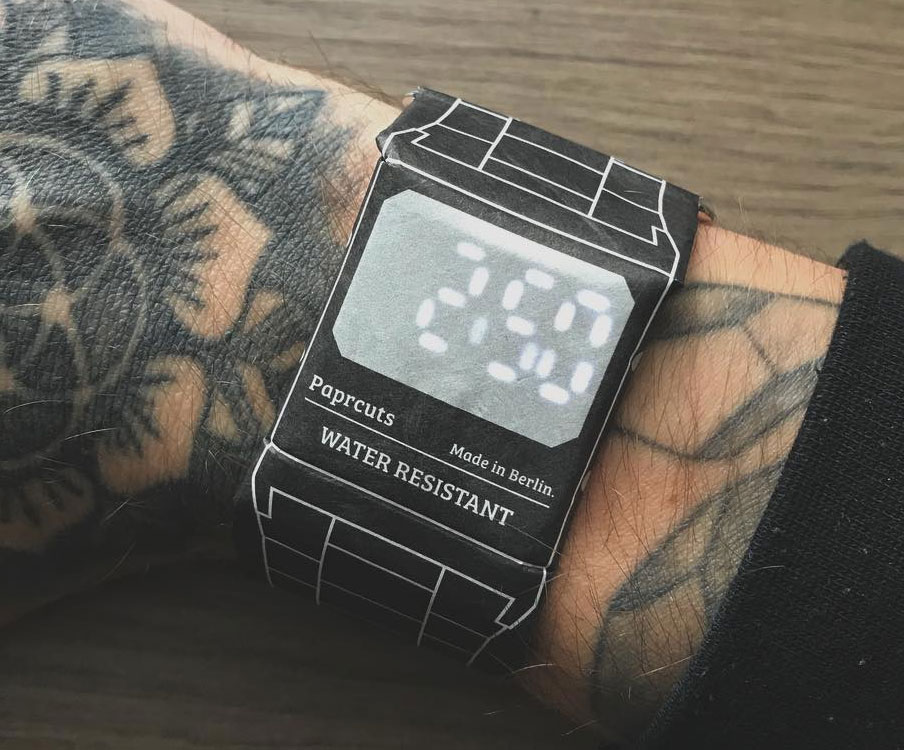 Digital Wrist Paper Watches 2