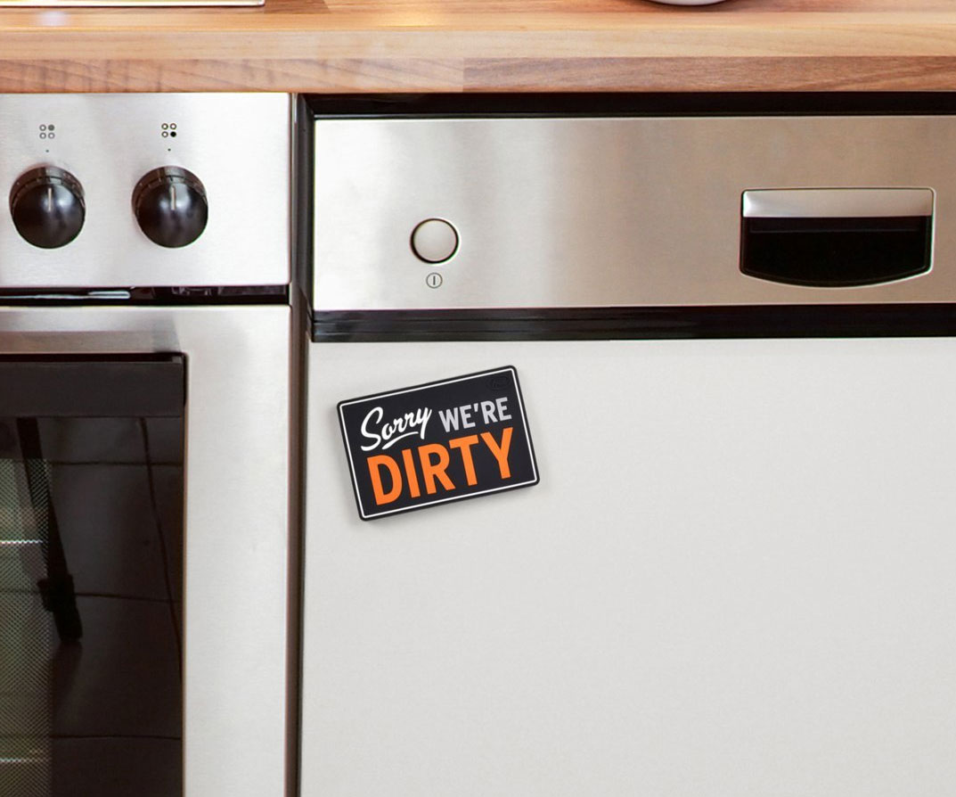 Dishwasher Cleandirty Flip Sign 1