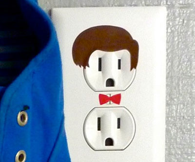 Doctor Who Electrical Outlet Sticker